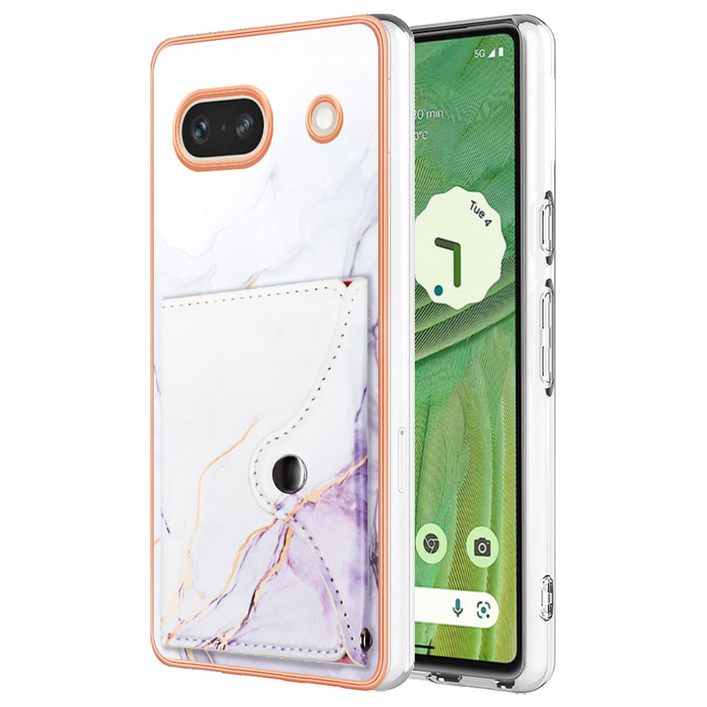 YB Leather Coating Series-9 for Google Pixel 7a Case IMD Pattern Leather+TPU Multifunctional Shell Cover YB Leather Coating Series-9 for Google Pixel 7a Case IMD Pattern Leather+TPU Multifunctional Shell Cover